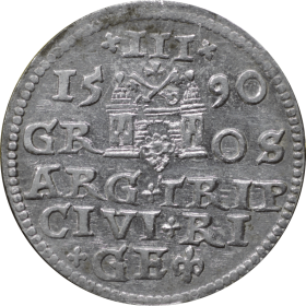 1590 trojak ryga a